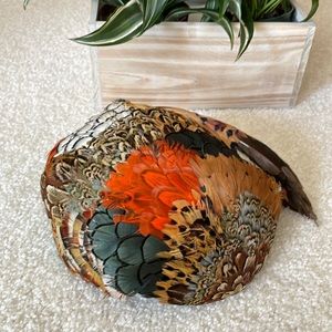 Vintage 1950’s Jille’ Original Pheasant Feather Headband Style Hat